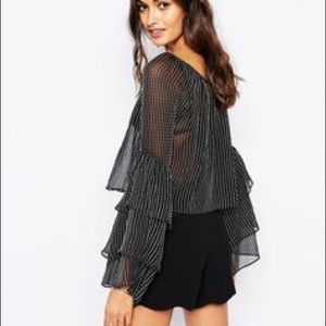 Stone Cold Fox Tops - NWT! Stone Cold Fox Clement Blouse Stripe Silk Stone Cold Fox Tops - NWT! Stone Cold Fox Clement Blouse Stripe Silk